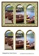 Three Arches Card - Lake District -green Check