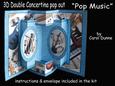 3D Double Concertina Pop-out Pop music