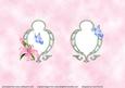 Pink Liy and Butterfly Insert