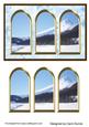 Three Arches Card - Snowy Mountains