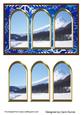 Three Arches Card - Snowy Mountains2