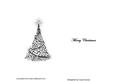 Insert - Sparkly Tree Black and White