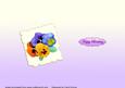Pansies on Paper and Lace Insert