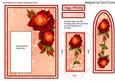 Bookmark Card - Red and Orange Roses