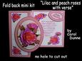 Fold Back Lilac & Peach Roses with Verse