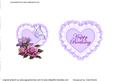Lilac Heart with Roses Insert