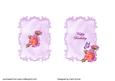 Lilac Roses on Fancy Background Insert
