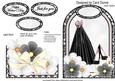 Cutaway Card - Black Dress Md
