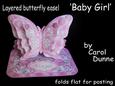 Layered Butterfly Easel - Baby Girl