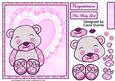 Baby Girl Pink Check Decoupage