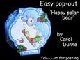 Easy Pop-out Card 'happy Polar Bear'