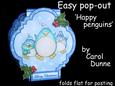 Easy Pop-out Card 'happy Penguins'