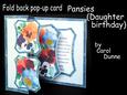 Fold Back Pop-up Pansies (daughter Birthday)