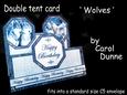 Double Tent Cards- Wolves