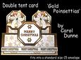Double Tent - Gold Poinsettias