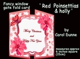 FWG Red Poinsettias & holly