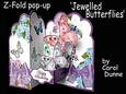 Z-Fold pop-up Jewelled Butterflies