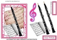 Music decoupage (pink)