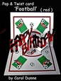 Pop and Twist card Football (red)