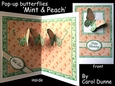 Pop-up Butterflies - Mint & peach