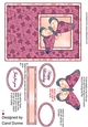 Butterfly front - Purple and pink