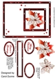 Red Poinsettias card front