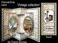 Concertina card Vintage collection