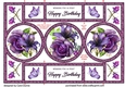 Trifold Shutter Purple rose BD