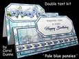 DT Pale blue pansies