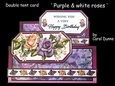 DT Purple & white roses