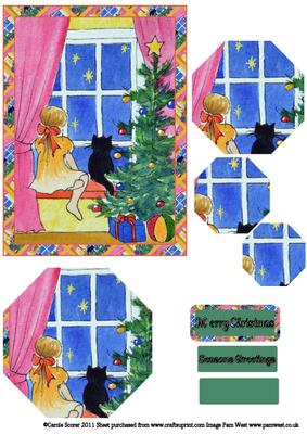 Waiting for Santa Octagon