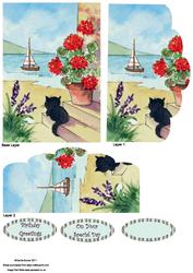 Cat by the Sea