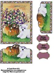 Westie with Planter Bottom Stacer