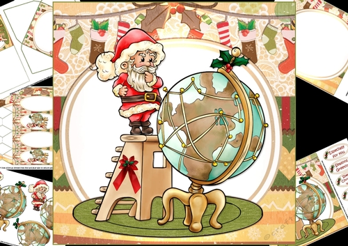 8x8 Santa has a flight plan mini kit