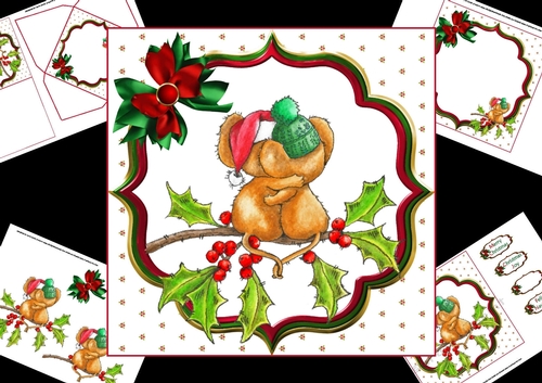 7x7 Christmas Cuties mini kit 3
