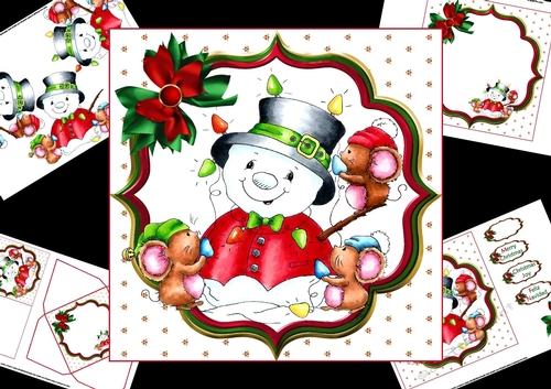 7x7 Christmas Cuties mini kit 8