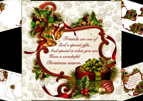 8x8 Special friends at Christmas mini kit