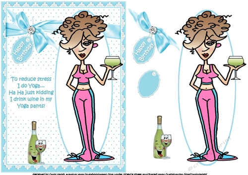 Rita wine and yoga quick card