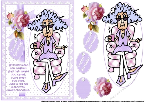 Stella wrinkles mean you laughed quick card