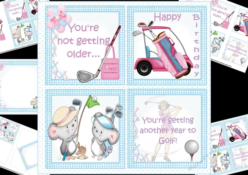 8x8 Another year to golf ladies mini kit