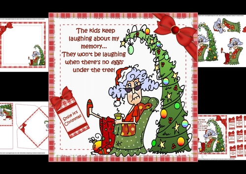 7x7 Stella and her Christmas memory mini kit