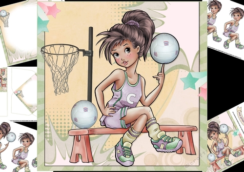 8x8 Netball girl revised mini kit 2