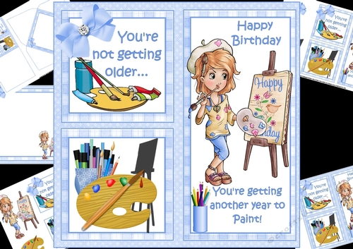 8x8 Another year to paint ladies mini kit