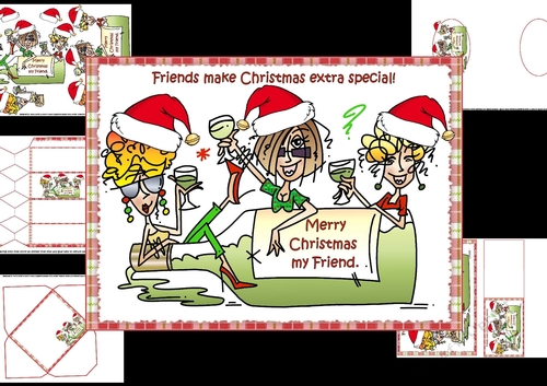 J.J and her Christmas friends mini kit