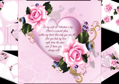 8x8 a valentine for my wife mini kit