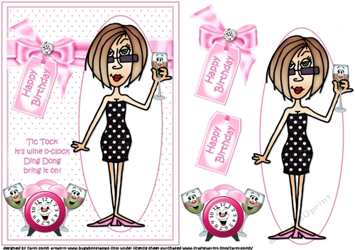 J.J Its wine o-clock quick card