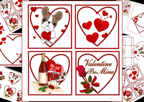 8x8 Sweet Valentine be mine mini kit