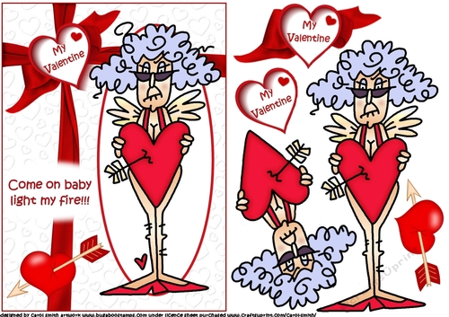 Stella Valentine light my fire decoupage