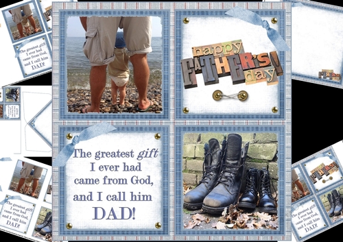 8x8 Dad the greatest gift mini kit
