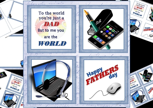 8x8 The world to me Dad computer mini kit